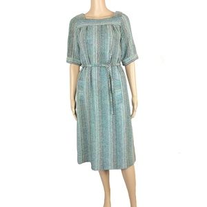 Sale! Vintage bohemian striped dress